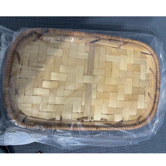 NEW Rectangular Le Jardine Ceramic Ovenware Blue Ceramic Dish w/Tray - Picture 2 of 4